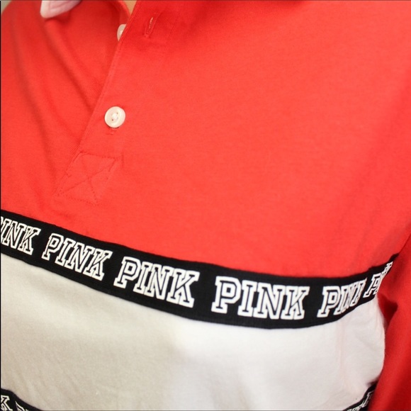 New Victoria’s Secret PINK polo shirt small NWT - Picture 3 of 4